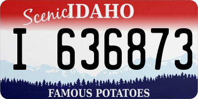ID license plate I636873