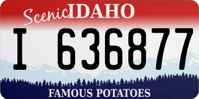 ID license plate I636877