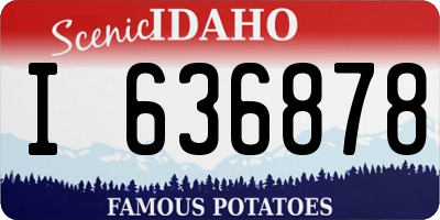 ID license plate I636878