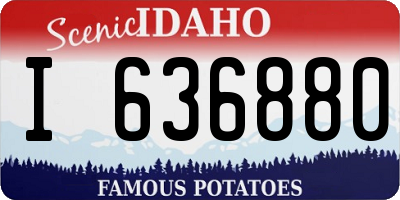 ID license plate I636880
