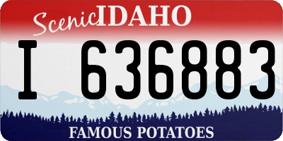 ID license plate I636883