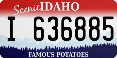 ID license plate I636885