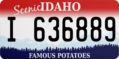ID license plate I636889