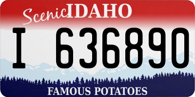 ID license plate I636890