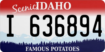 ID license plate I636894
