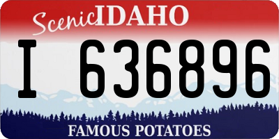 ID license plate I636896