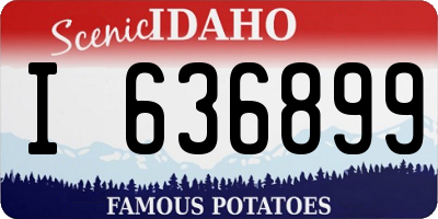 ID license plate I636899