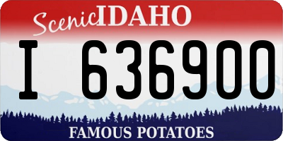 ID license plate I636900