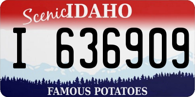 ID license plate I636909