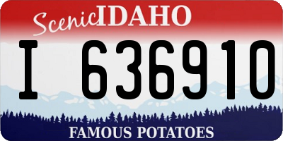 ID license plate I636910