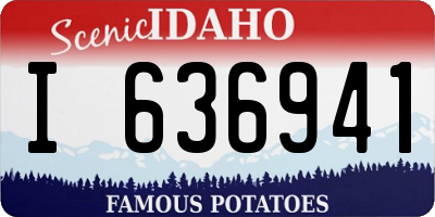 ID license plate I636941