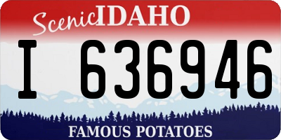 ID license plate I636946
