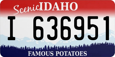 ID license plate I636951