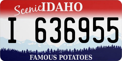 ID license plate I636955