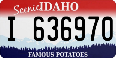 ID license plate I636970