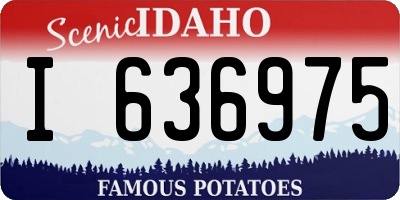 ID license plate I636975