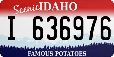 ID license plate I636976