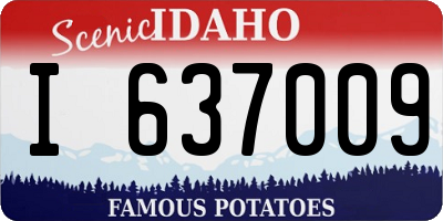 ID license plate I637009