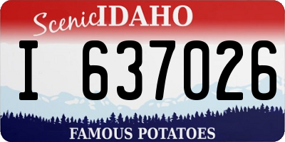 ID license plate I637026