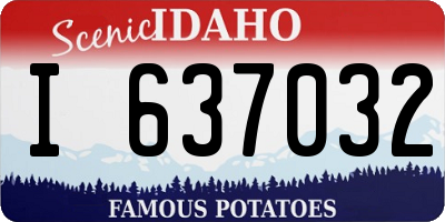 ID license plate I637032