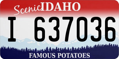 ID license plate I637036