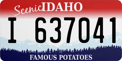 ID license plate I637041