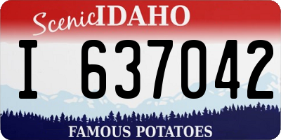 ID license plate I637042