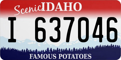 ID license plate I637046