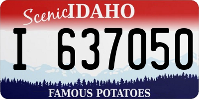 ID license plate I637050