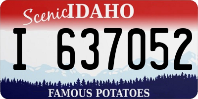 ID license plate I637052