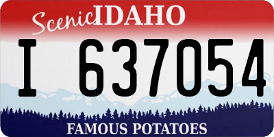 ID license plate I637054