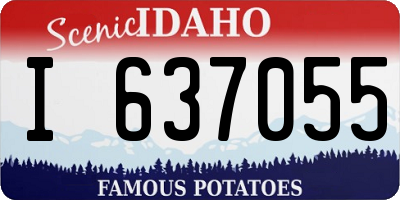 ID license plate I637055