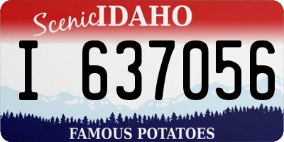 ID license plate I637056