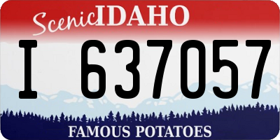 ID license plate I637057
