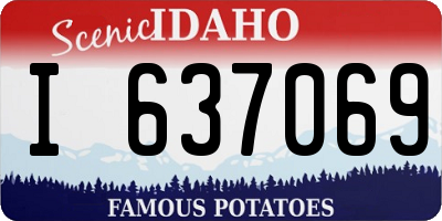 ID license plate I637069