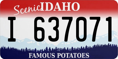 ID license plate I637071