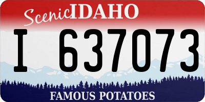 ID license plate I637073