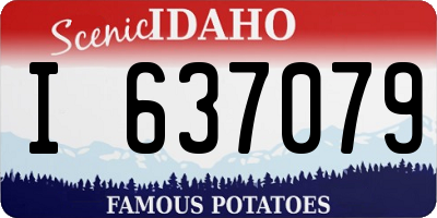 ID license plate I637079