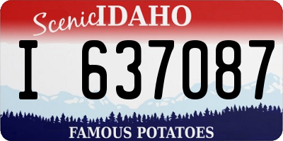 ID license plate I637087