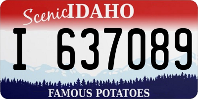 ID license plate I637089