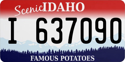 ID license plate I637090