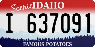 ID license plate I637091