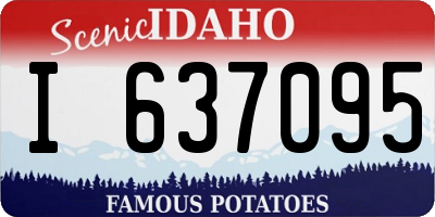 ID license plate I637095