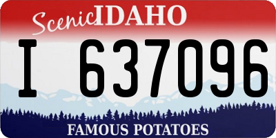 ID license plate I637096