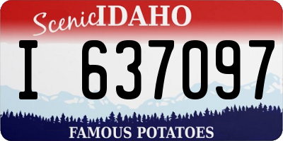 ID license plate I637097