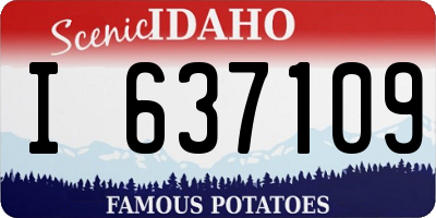 ID license plate I637109