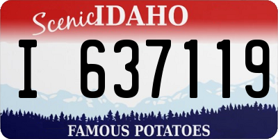 ID license plate I637119