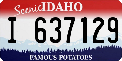 ID license plate I637129