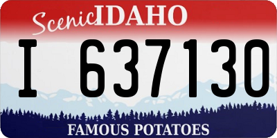 ID license plate I637130