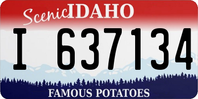 ID license plate I637134